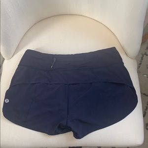 Navy Lululemon Athletic Shorts